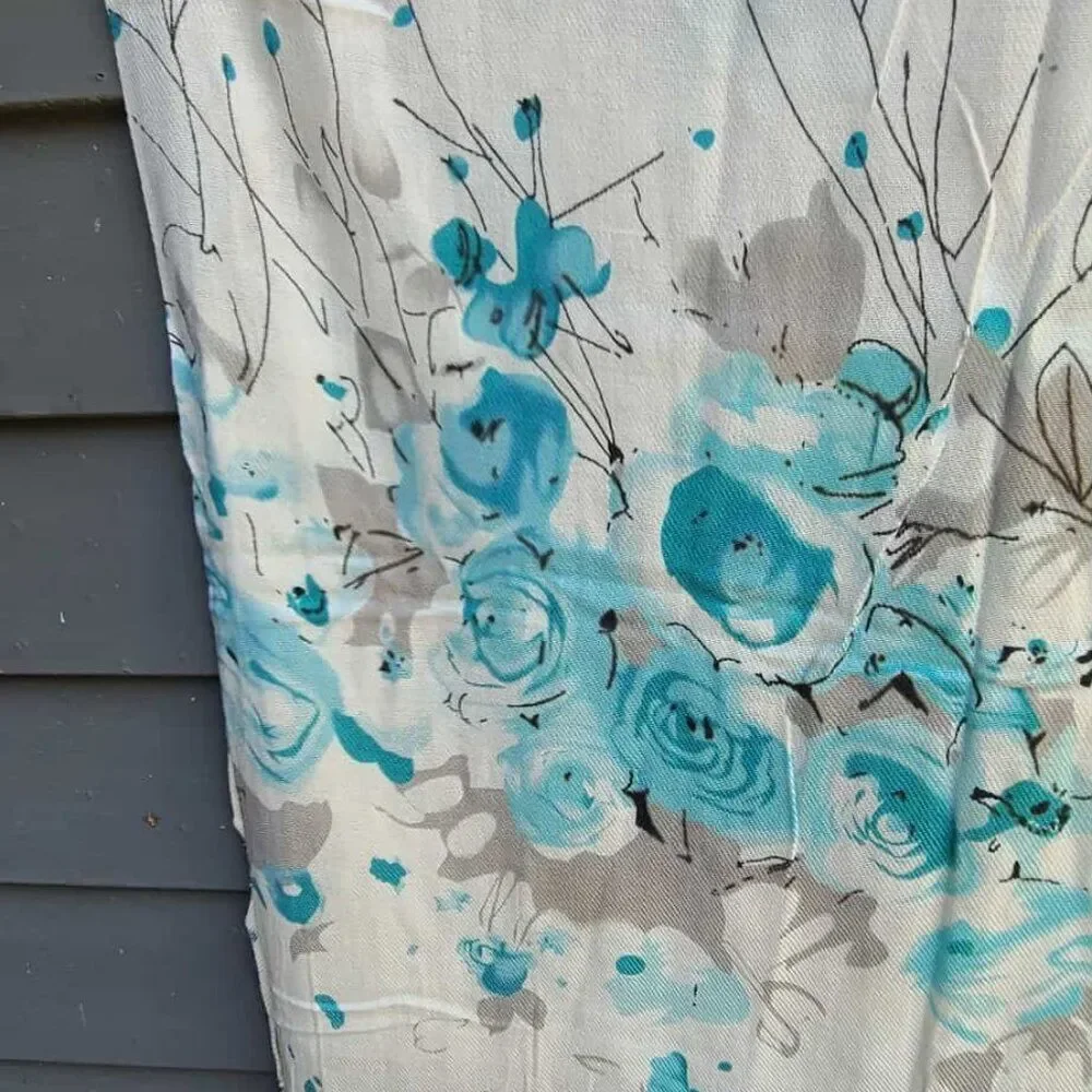Blue White Gray Pashmina